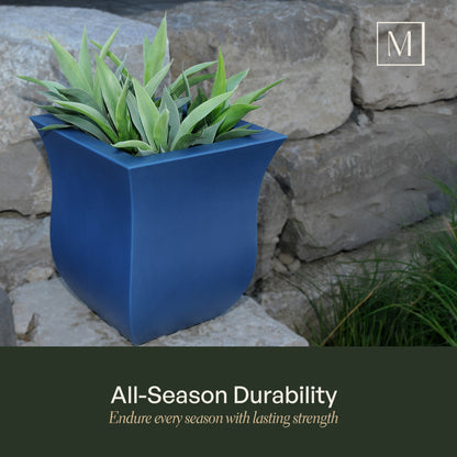 Mayne Valencia 16-Inch Indoor and Outdoor Square Planter