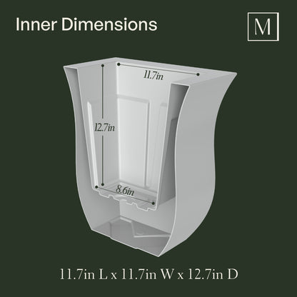 Mayne Valencia 16-Inch Indoor and Outdoor Square Planter