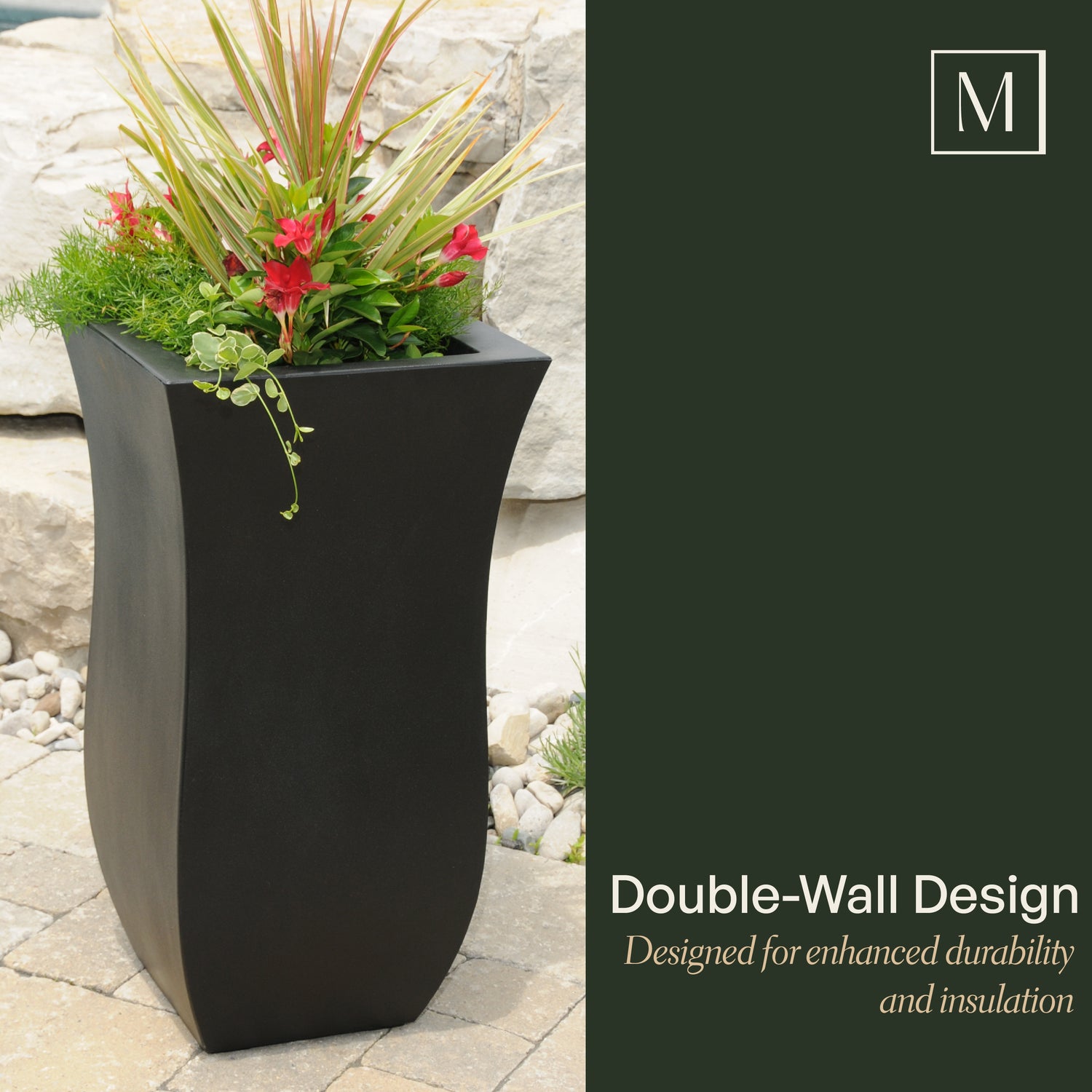 Mayne Valencia 30-Inch Outdoor Tall Planter