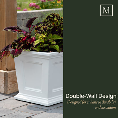 Mayne Fairfield 16-Inch Self-Watering Square Planter