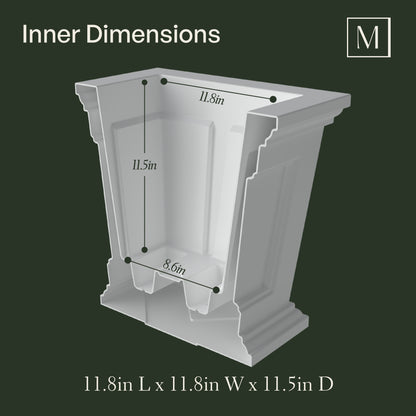 Mayne Fairfield 16-Inch Self-Watering Square Planter