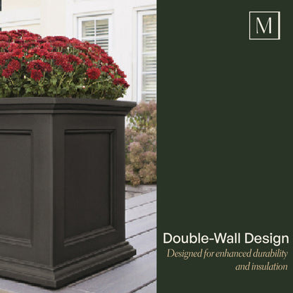 Mayne Fairfield 18-Inch Self-Watering Square Planter