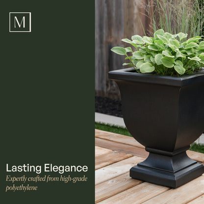 Mayne Augusta 20-Inch Self-Watering Tall Planter with Removable Planting Insert