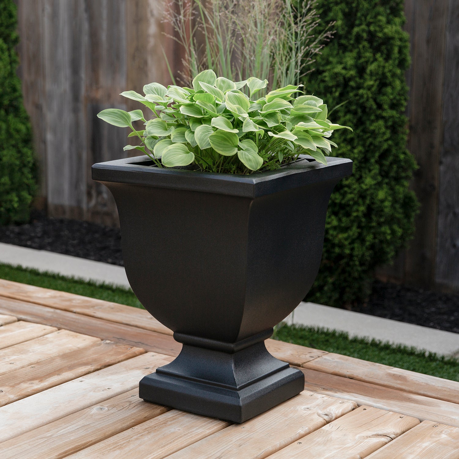 Mayne Augusta 20-Inch Self-Watering Tall Planter with Removable Planting Insert