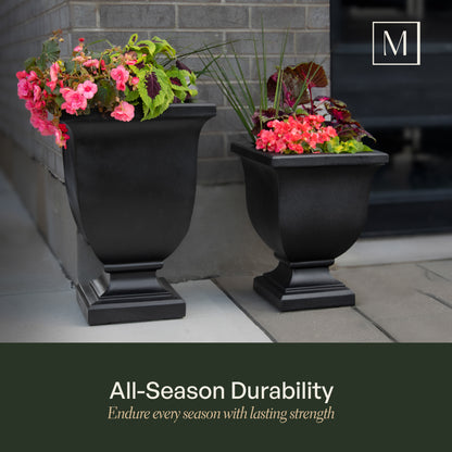 Mayne Augusta 26-Inch Self-Watering Tall Planter with Removable Planting Insert