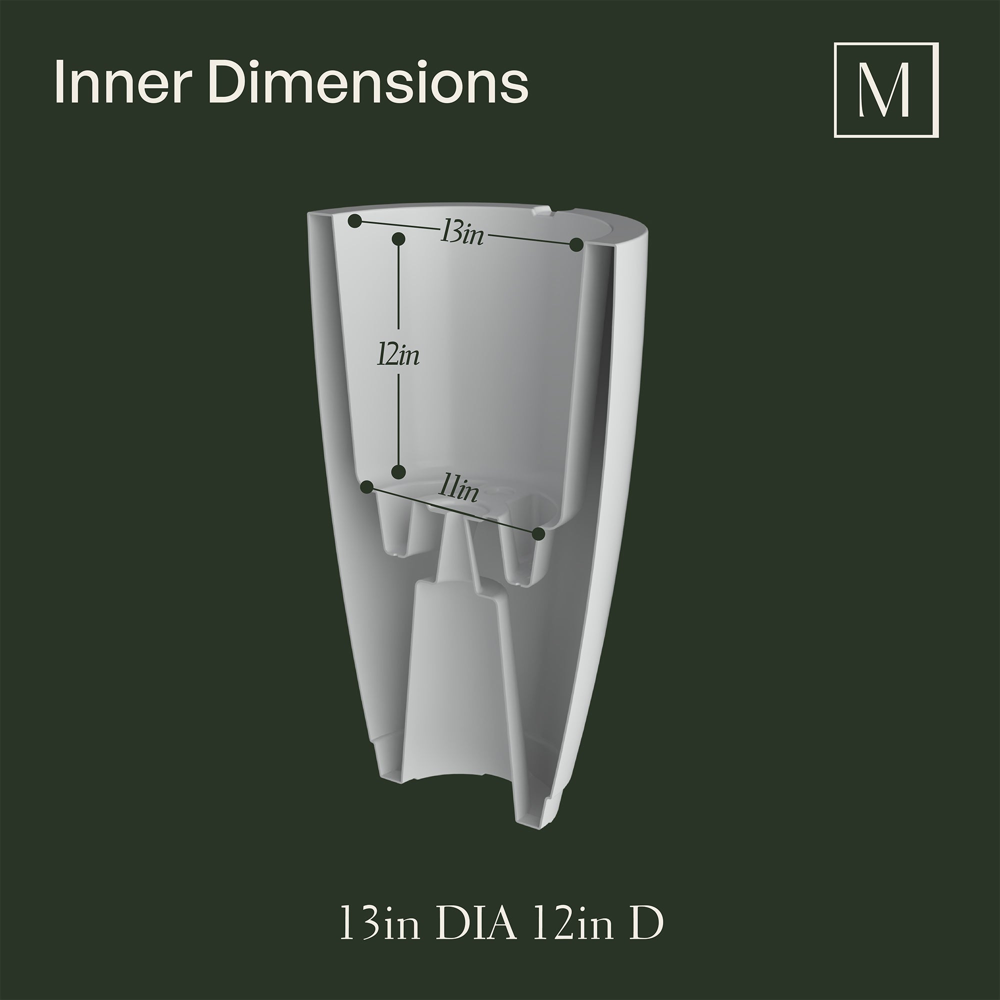 Mayne Caprio 26-Inch Self-Watering Tall Planter (Black)