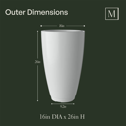 Mayne Caprio 26-Inch Self-Watering Tall Planter