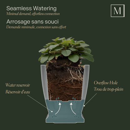 Mayne Acadia 18-Inch Self-Watering Tall Planter