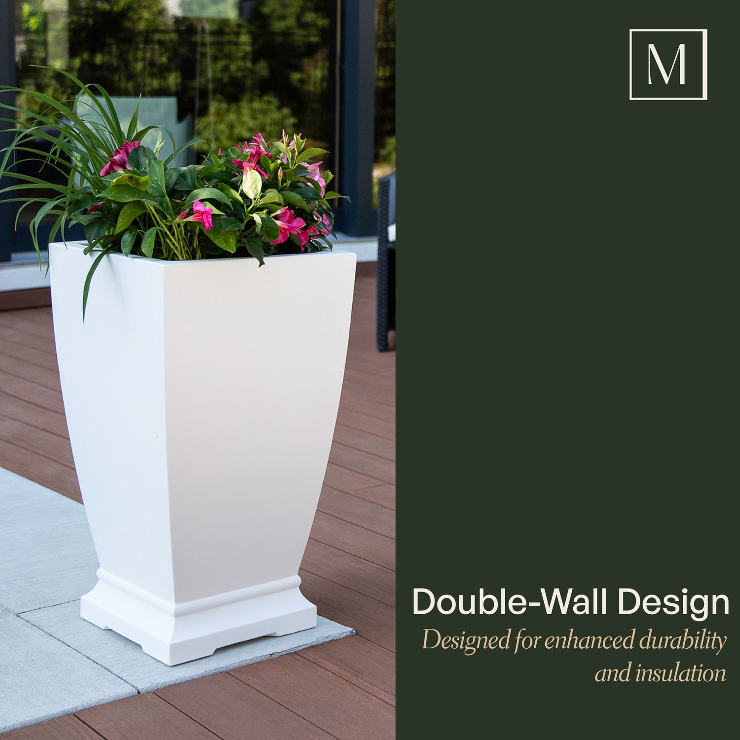 Mayne Acadia 28-Inch Self-Watering Tall Planter