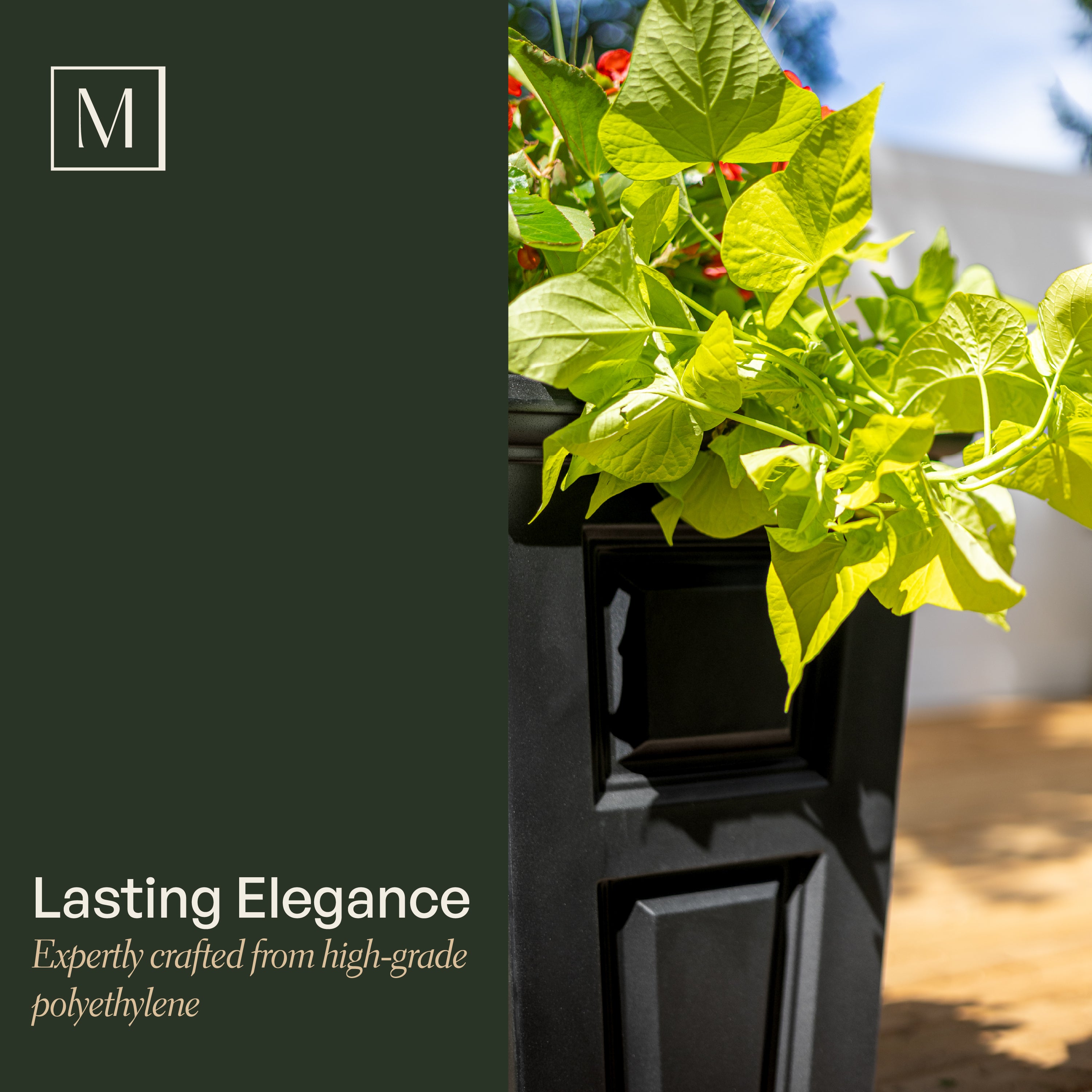 Mayne Wyndham 24-Inch Self-Watering Tall Planter with Removable Planting Insert