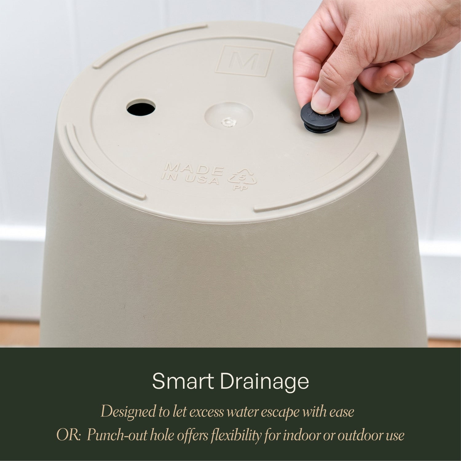 Mayne Solace Planter with Removable Planting Tray