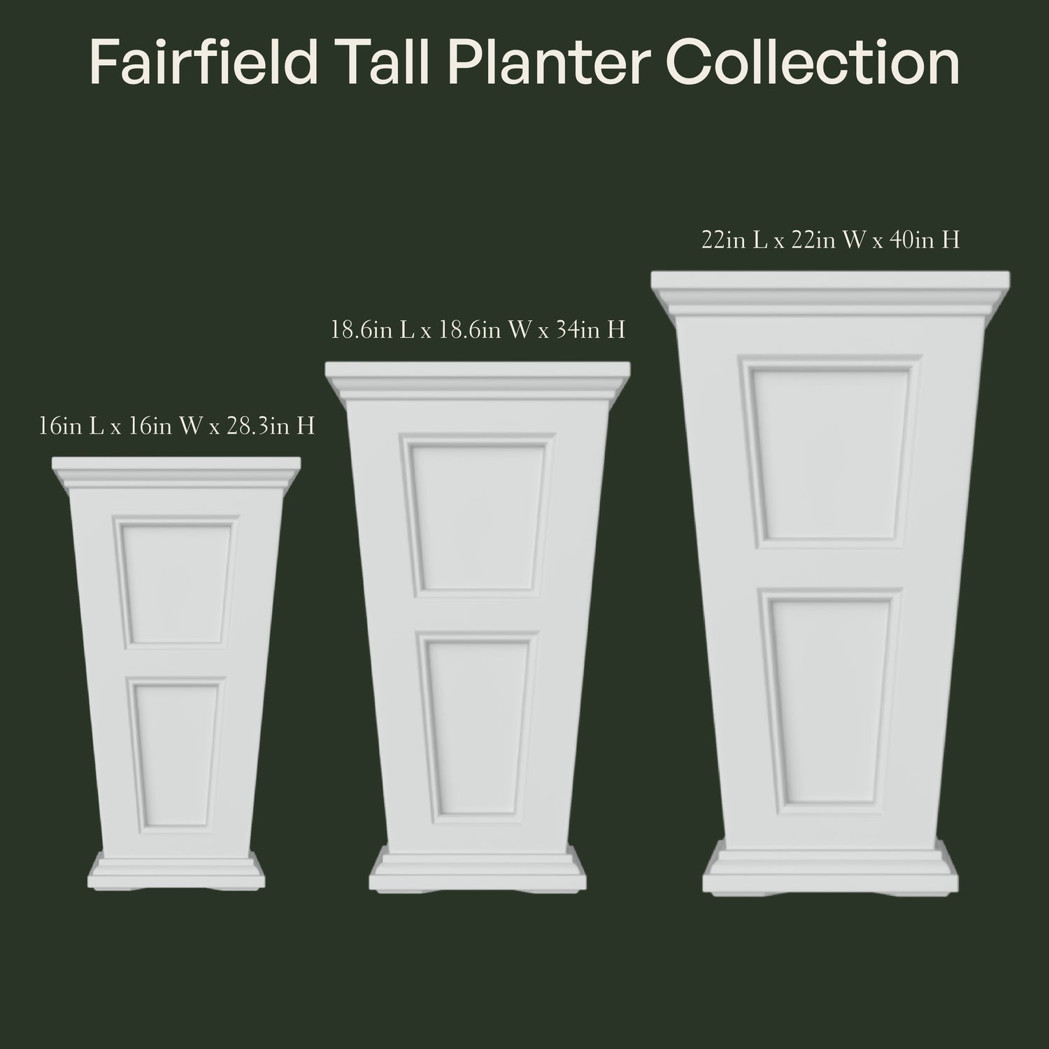 Mayne Fairfield 40-Inch Indoor and Outdoor Tall Planter