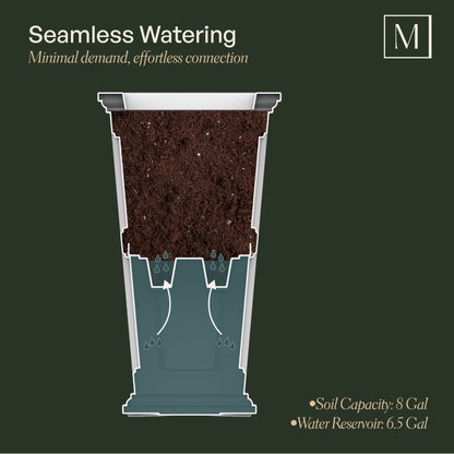 Mayne Fairfield 34-Inch Self-Watering Tall Planter with Removable Planting Insert
