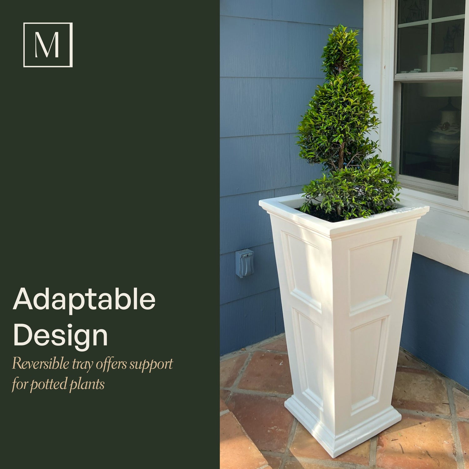 potted plant insert Mayne Fairfield 34" Tall Planter