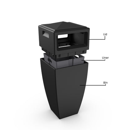 Mayne Kobi 45in Tall Waste Bin