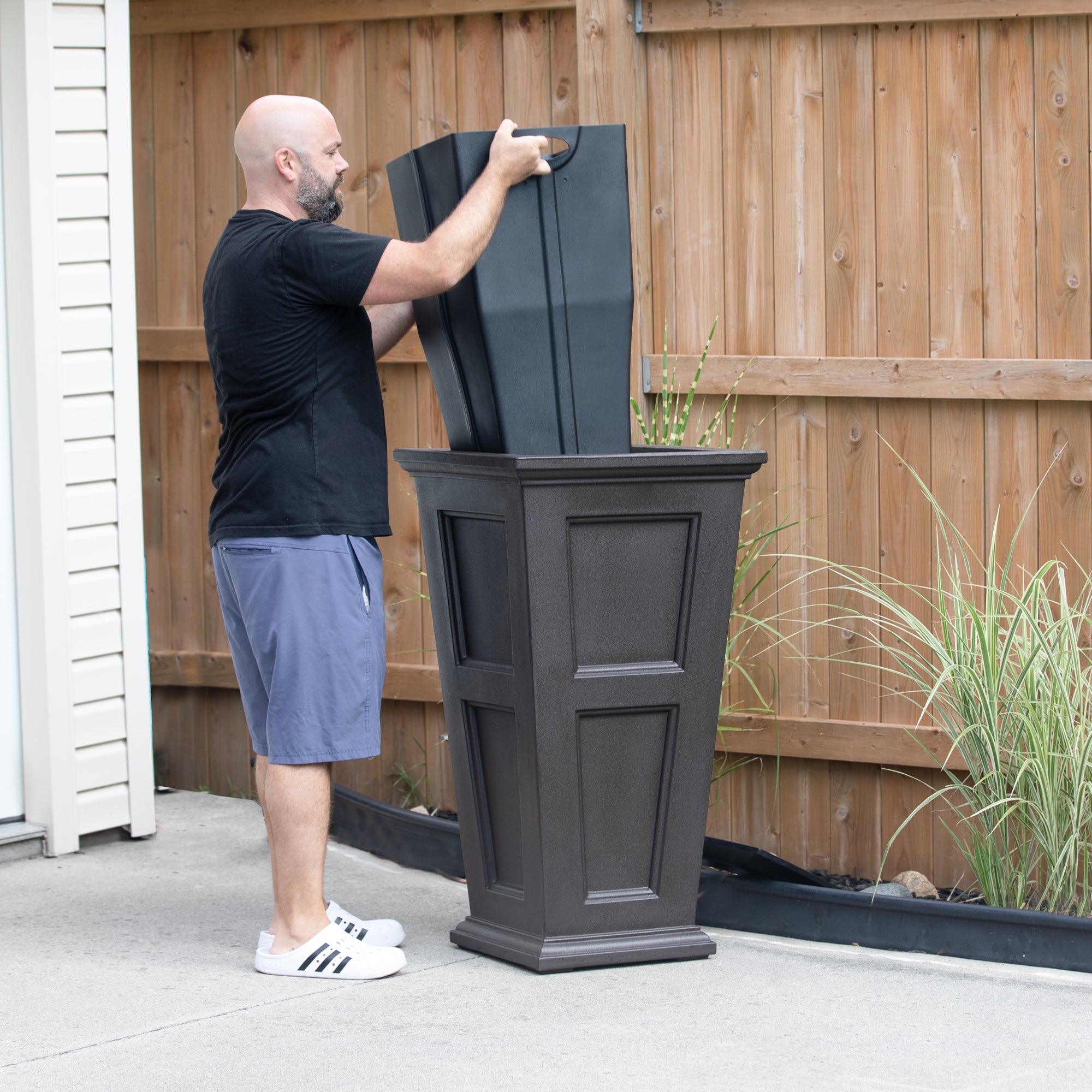 Mayne Fairfield 40in Tall Waste Bin