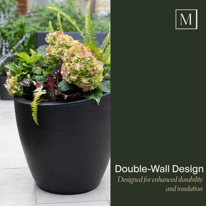 Mayne Modesto 20-Inch Round Indoor and Outdoor Planter