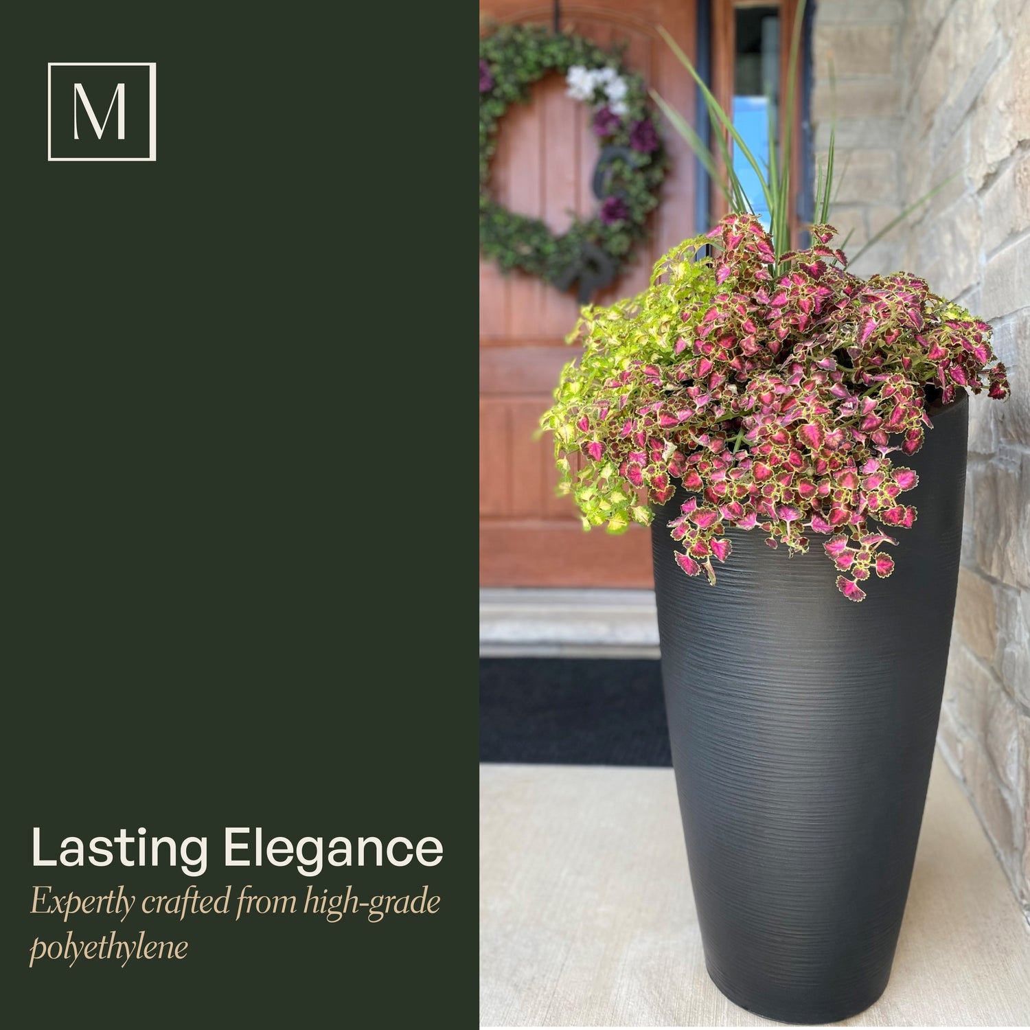 tall indoor pot planter Mayne Modesto 32in Tall Planter