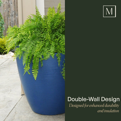Mayne Modesto 30-Inch Round Indoor and Outdoor Planter