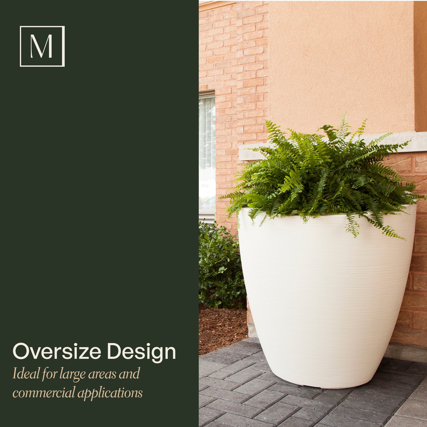Mayne Modesto 30-Inch Round Indoor and Outdoor Planter