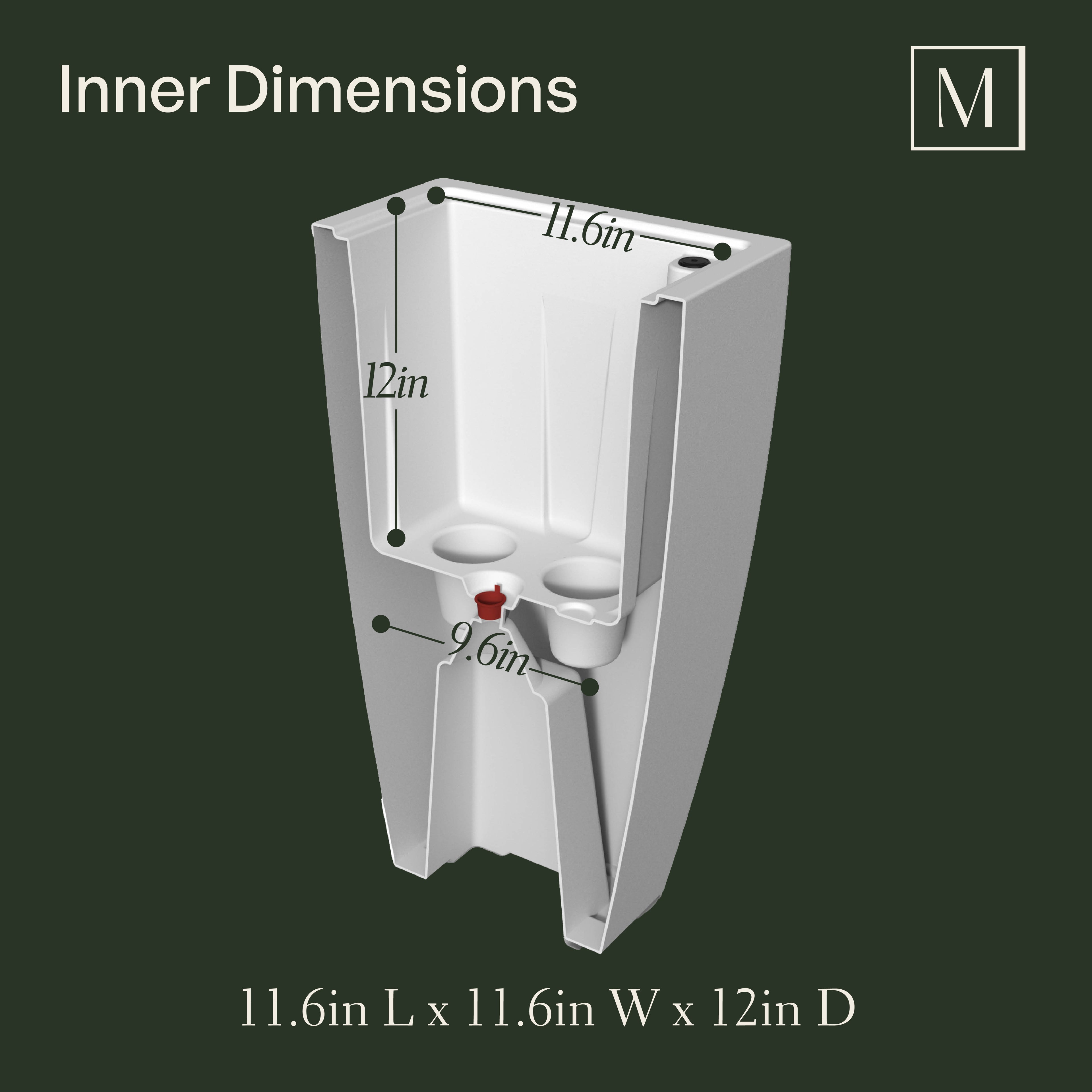 Mayne Kobi 26-Inch Self-Watering Tall Planter
