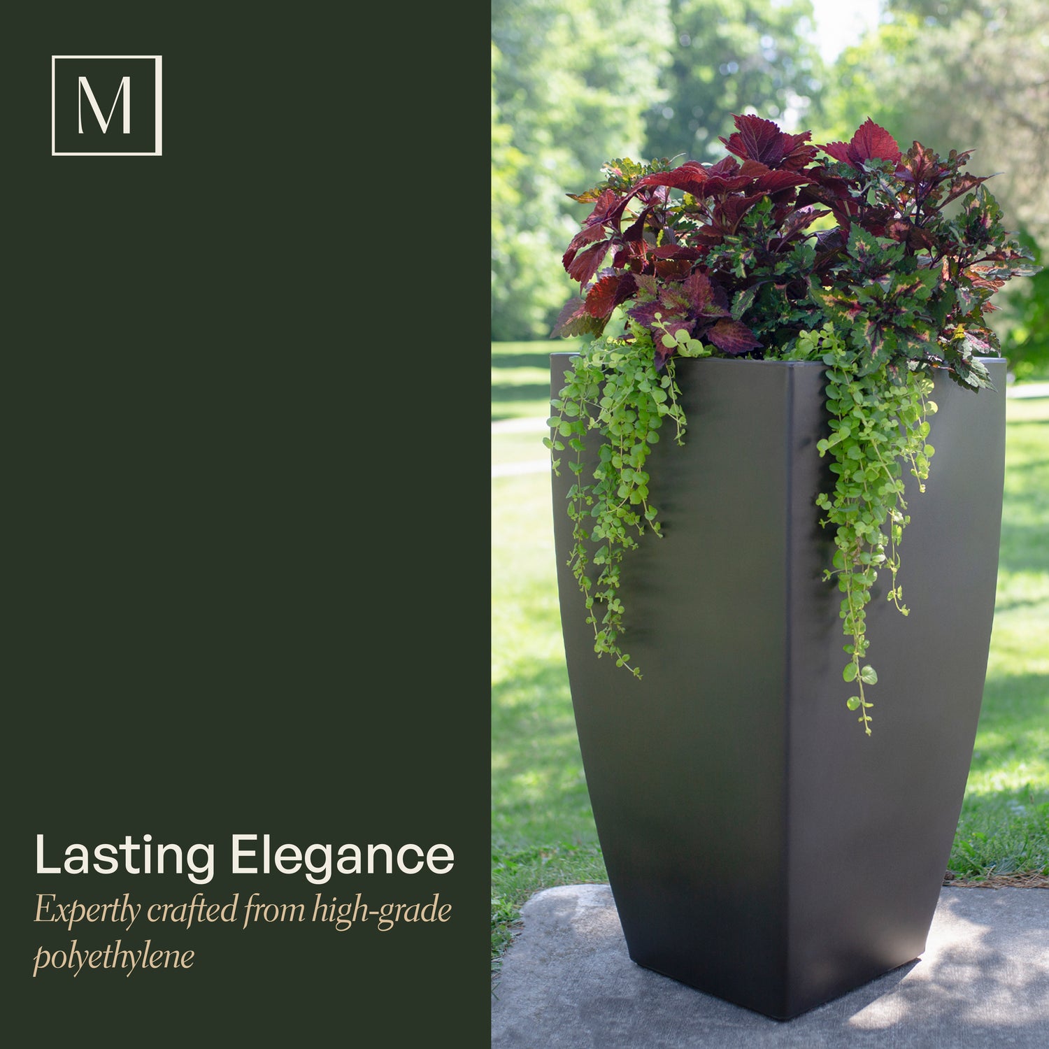high planter pot Mayne Kobi 38" Tall Planter