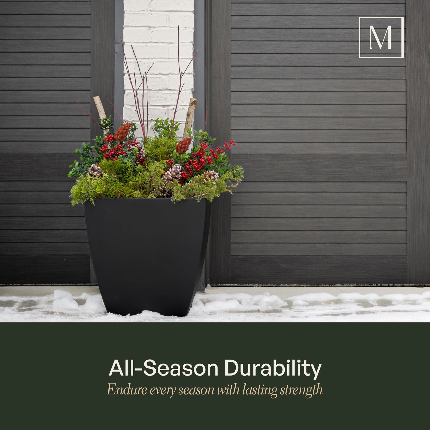 Mayne Kobi 24-Inch Self-Watering Square Planter