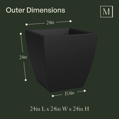 Mayne Kobi 24-Inch Self-Watering Square Planter