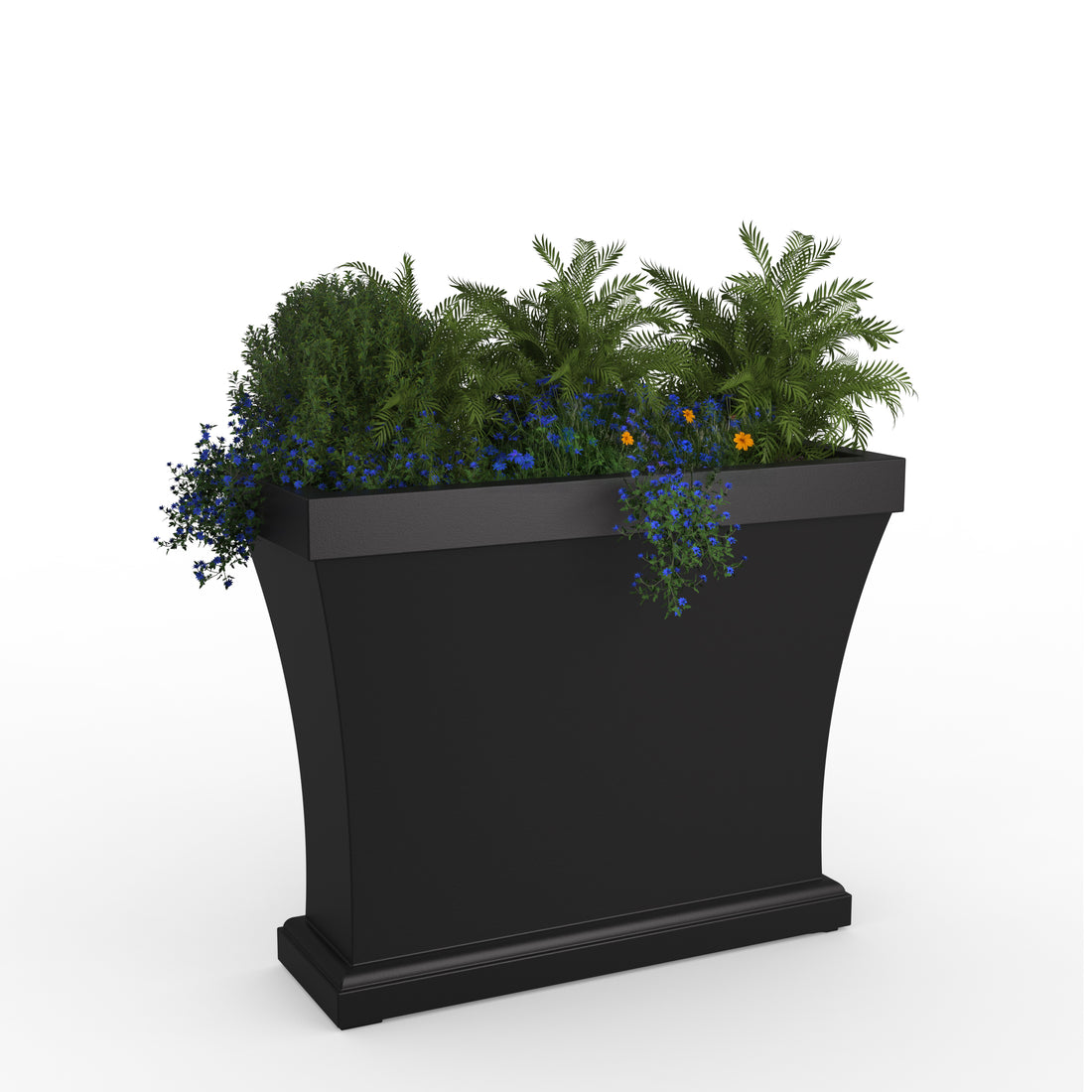 Mayne Bordeaux 40-Inch Indoor and Outdoor Tapered Trough Planter