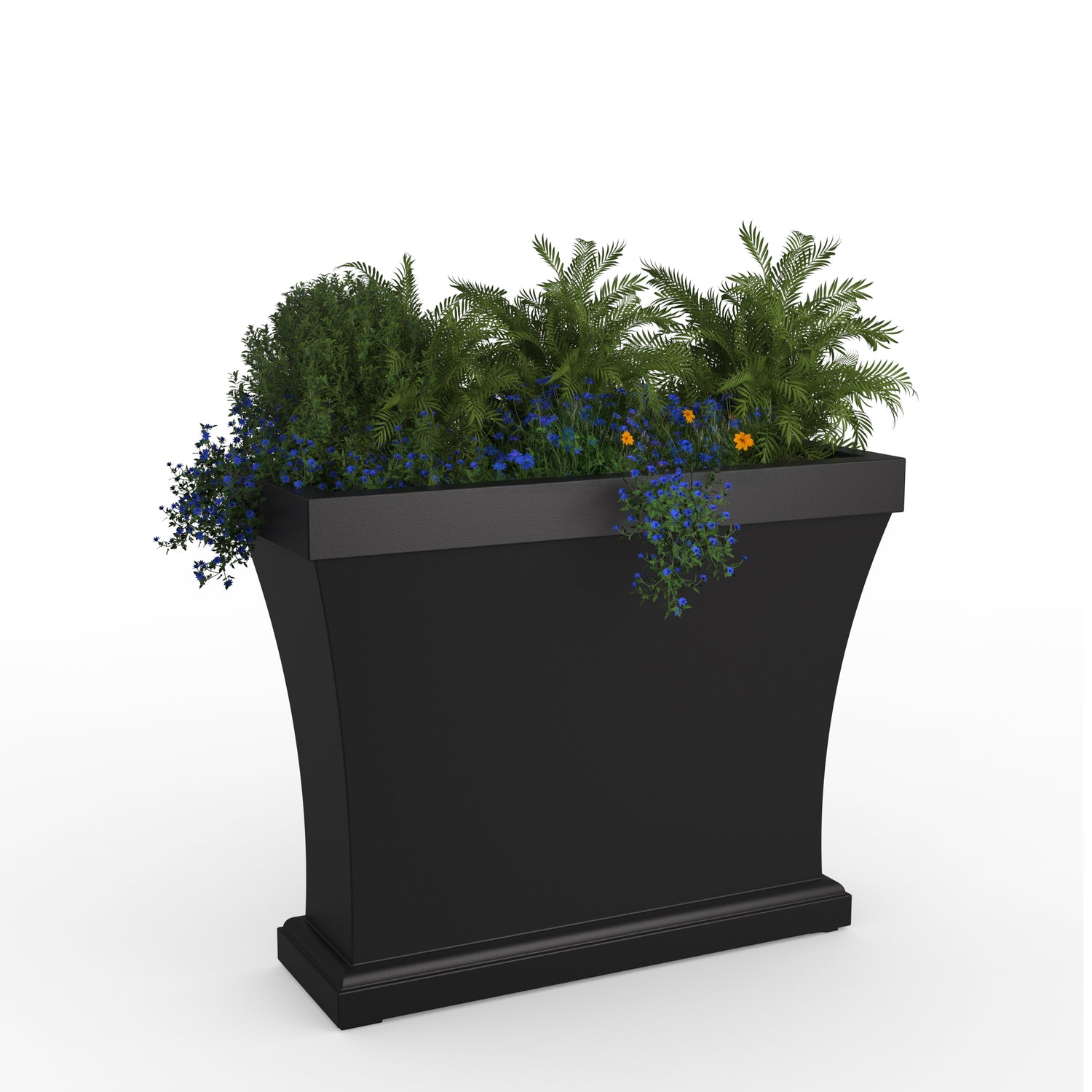 Mayne Bordeaux 40-Inch Indoor and Outdoor Tapered Trough Planter