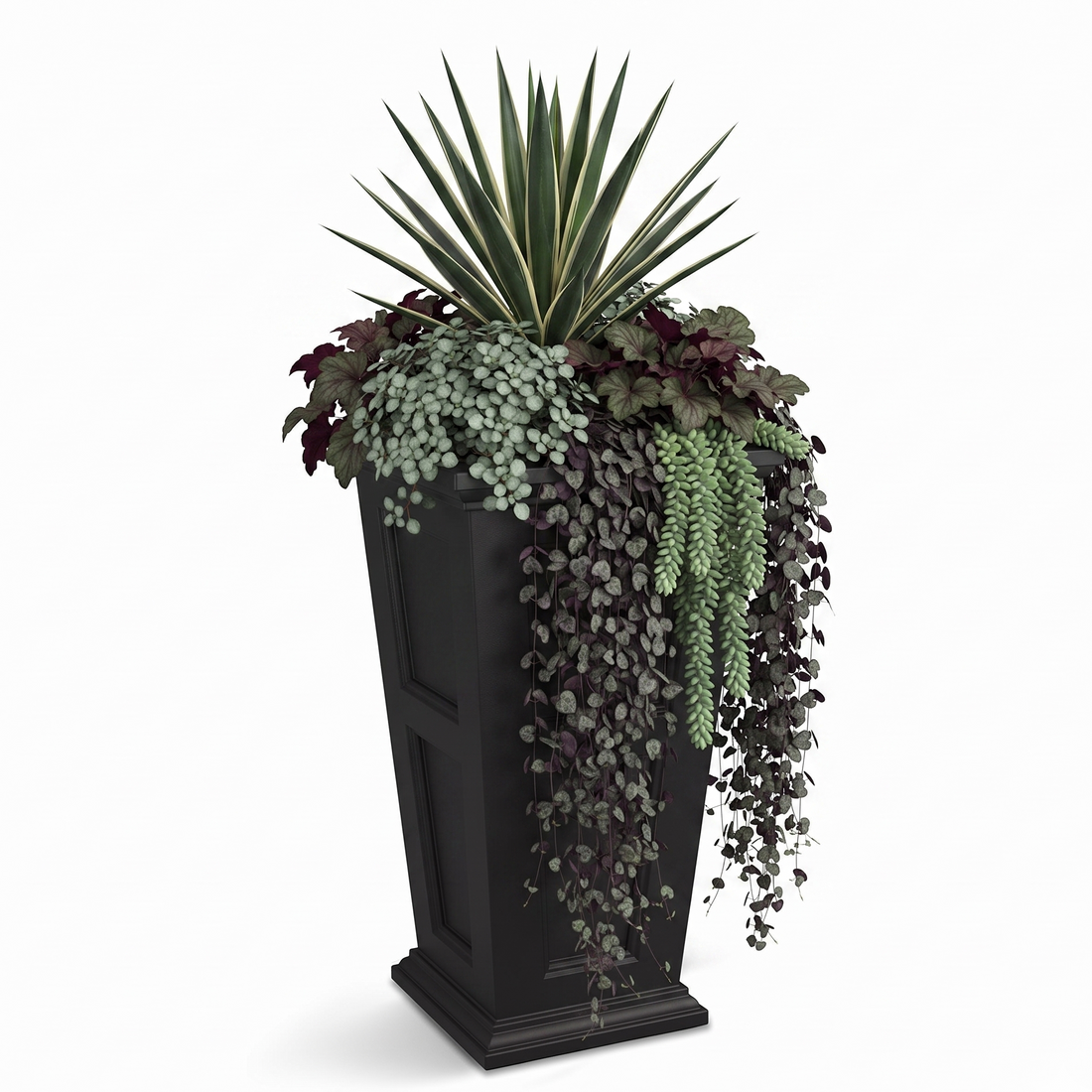 Mayne Fairfield 28-Inch Self-Watering Tall Planter with Removable Planting Insert