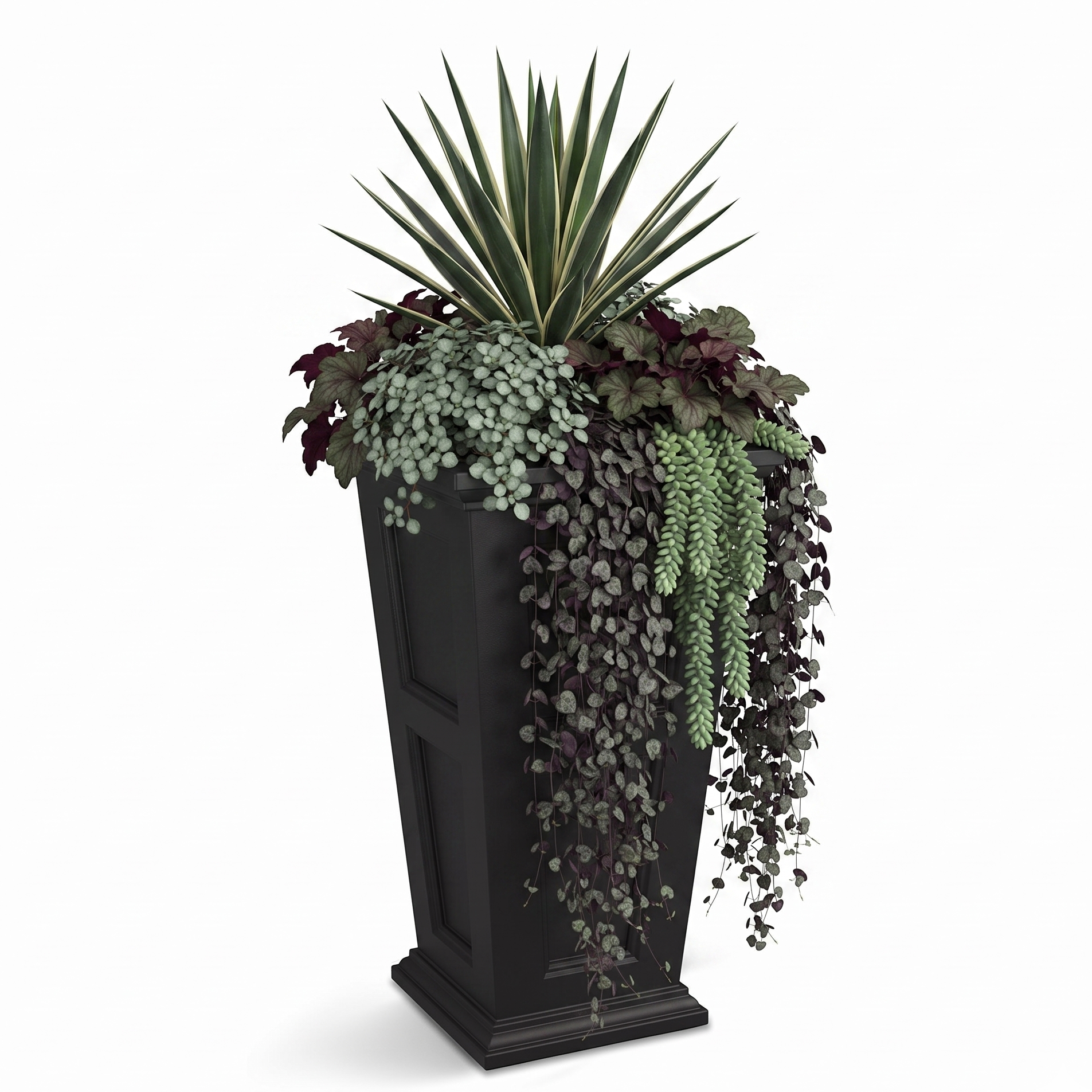 Mayne Fairfield 28-Inch Self-Watering Tall Planter with Removable Planting Insert