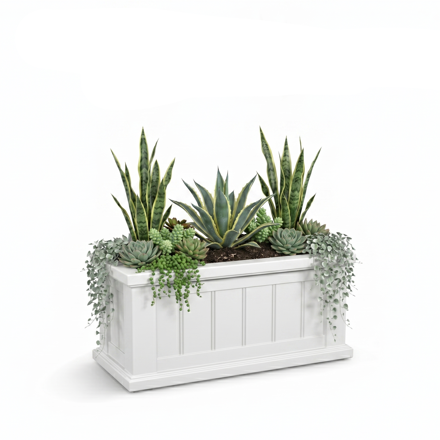 Mayne Cape Cod 24x11-Inch Self-Watering Rectangle Planter