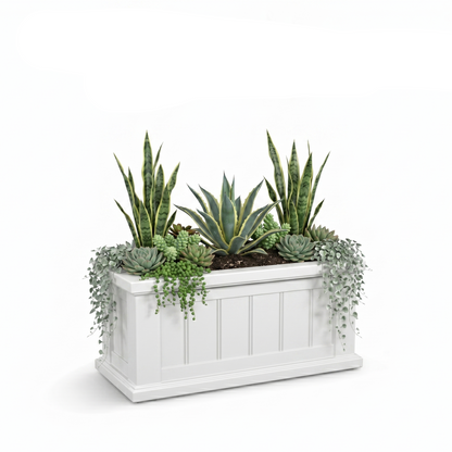 Mayne Cape Cod 24x11-Inch Self-Watering Rectangle Planter