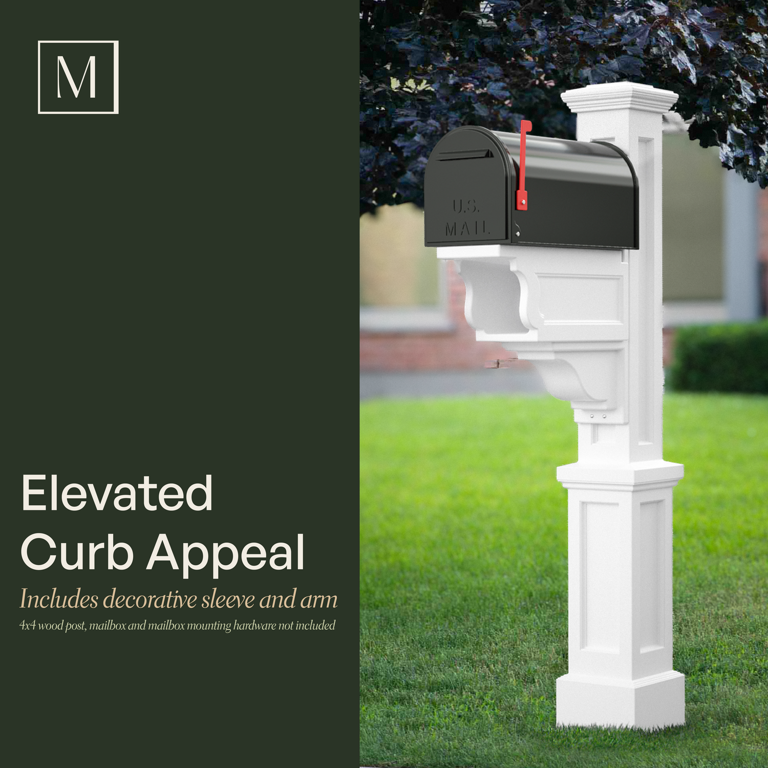 Mayne Dover Single Arm Mail Post