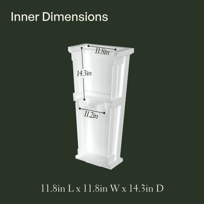 Mayne Cape Cod 32-Inch Self-Watering Tall Planter with Removable Planting Insert