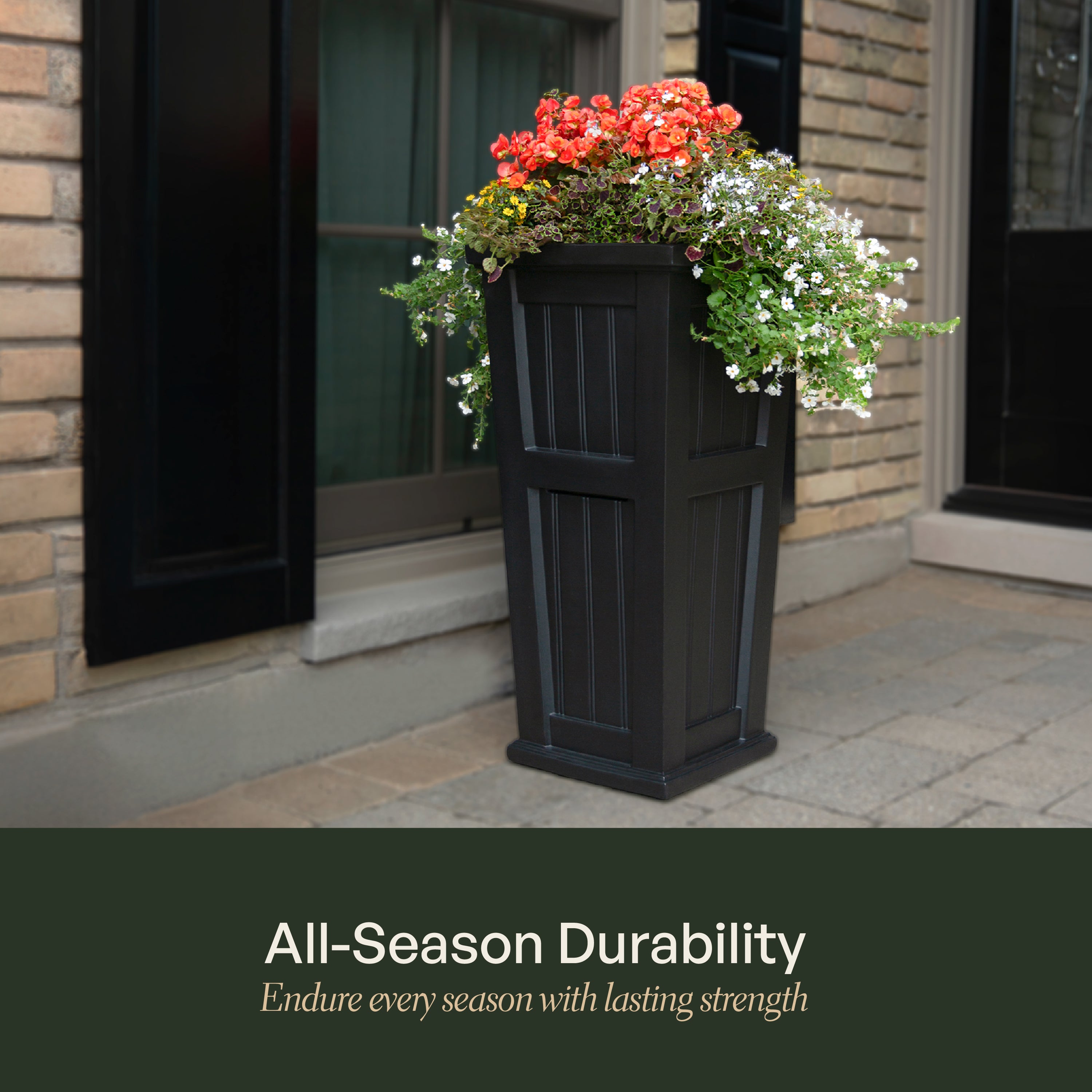 Mayne Cape Cod 32-Inch Self-Watering Tall Planter with Removable Planting Insert