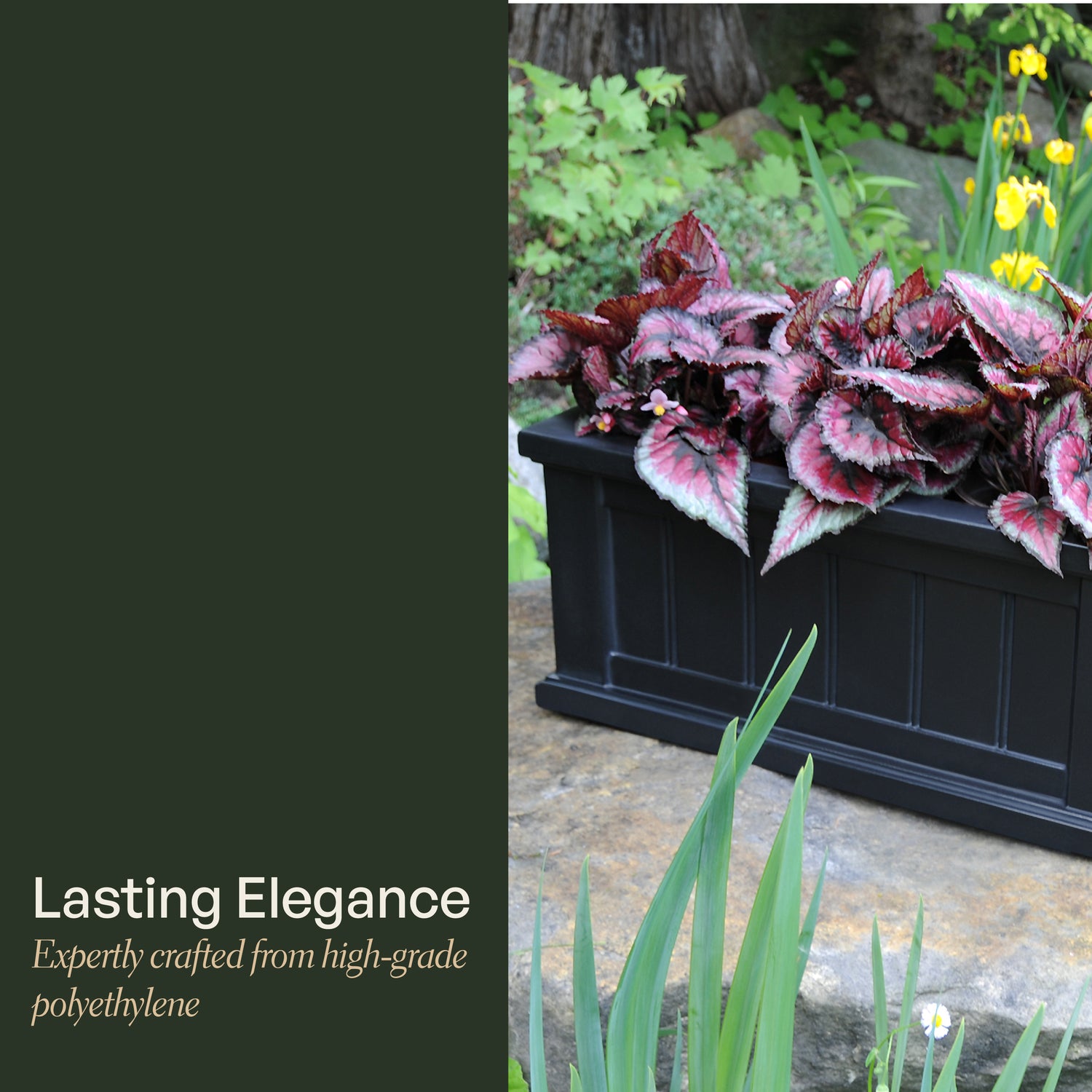 Mayne Cape Cod 24x11-Inch Self-Watering Rectangle Planter