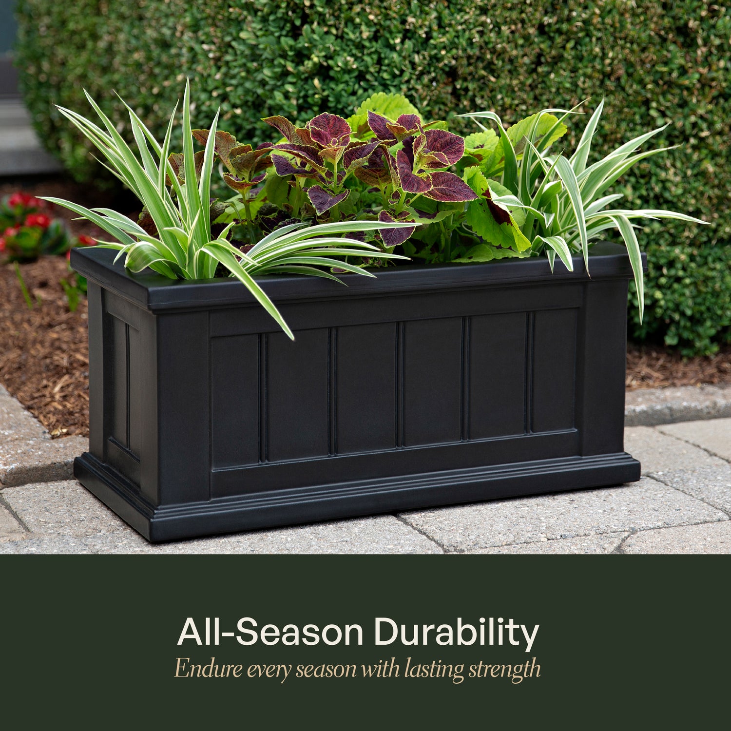 Mayne Cape Cod 24x11-Inch Self-Watering Rectangle Planter