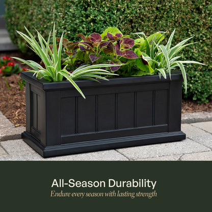Mayne Cape Cod 24x11-Inch Self-Watering Rectangle Planter
