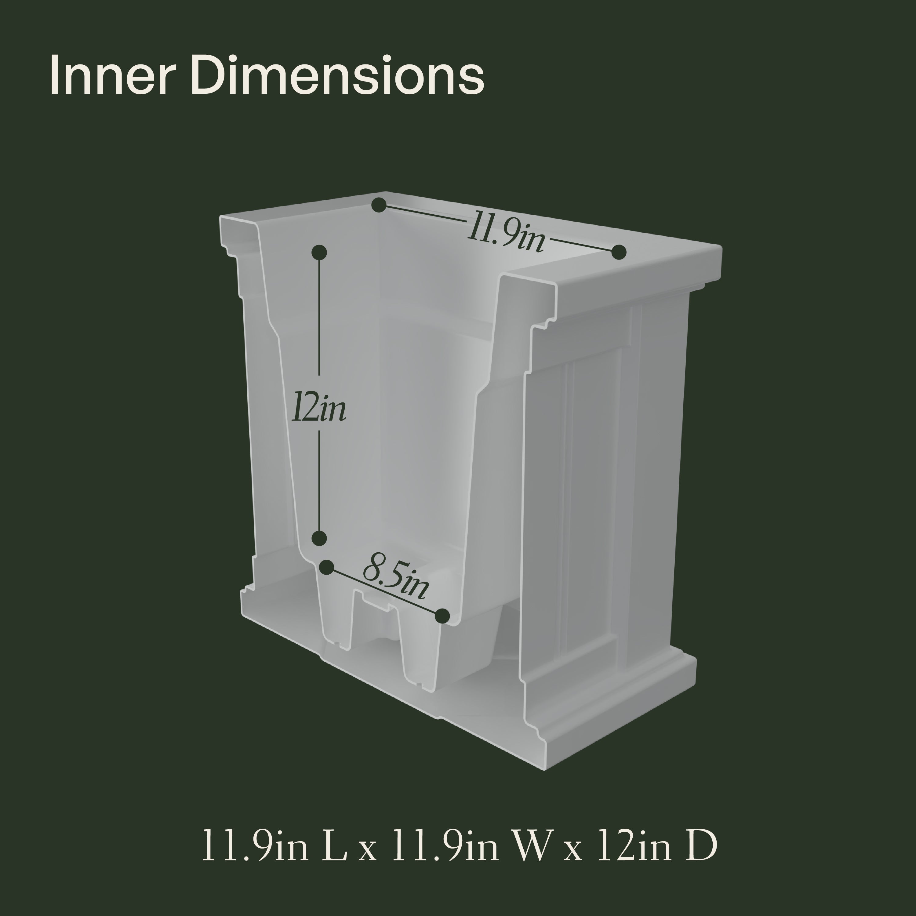 Mayne Cape Cod 16in Square Planter