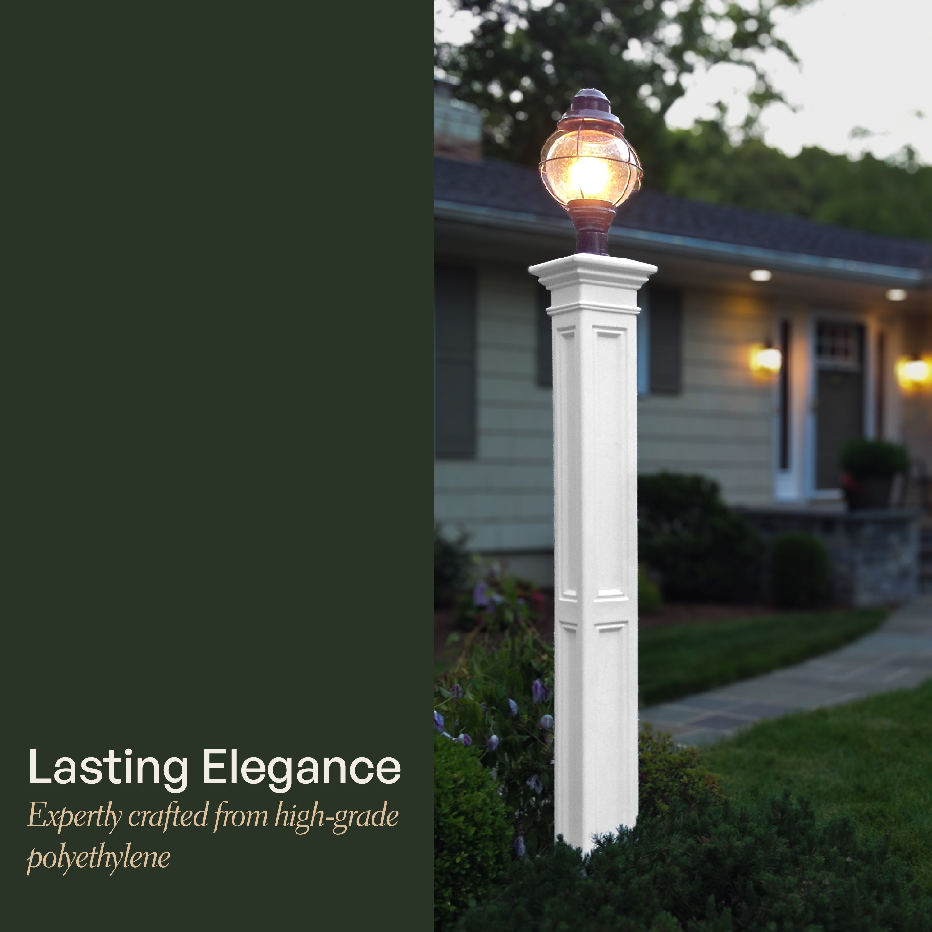 Mayne Liberty Lamp Post with PVC Mount
