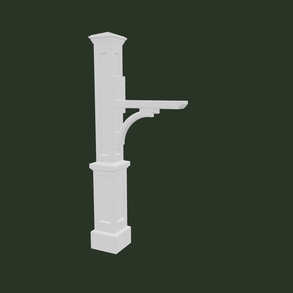Mayne Newport Plus Single Arm Mail Post