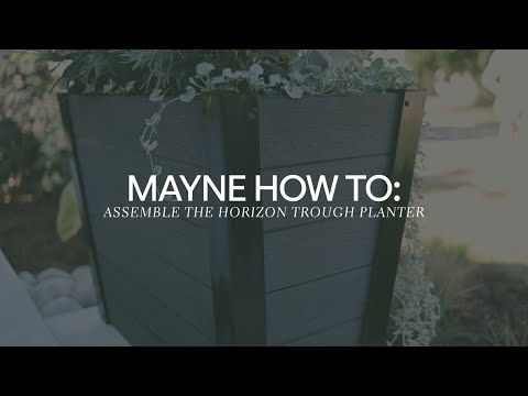 Mayne Horizon 30in Trough Planter