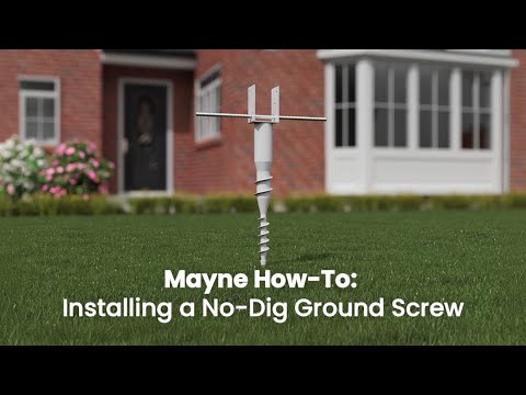 Mayne No Dig Ground Anchor - Includes Lag Bolts (5) &amp; 20&