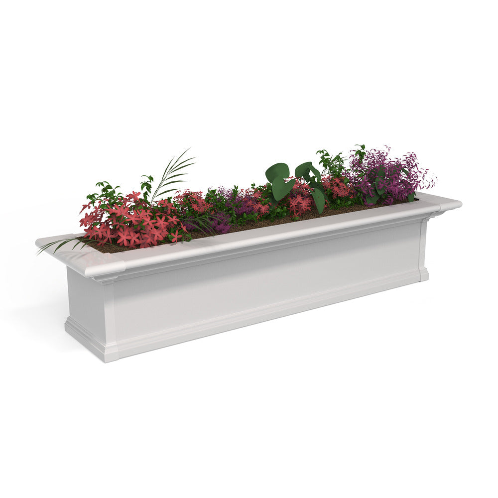 Yorkshire 4ft Window Box - White