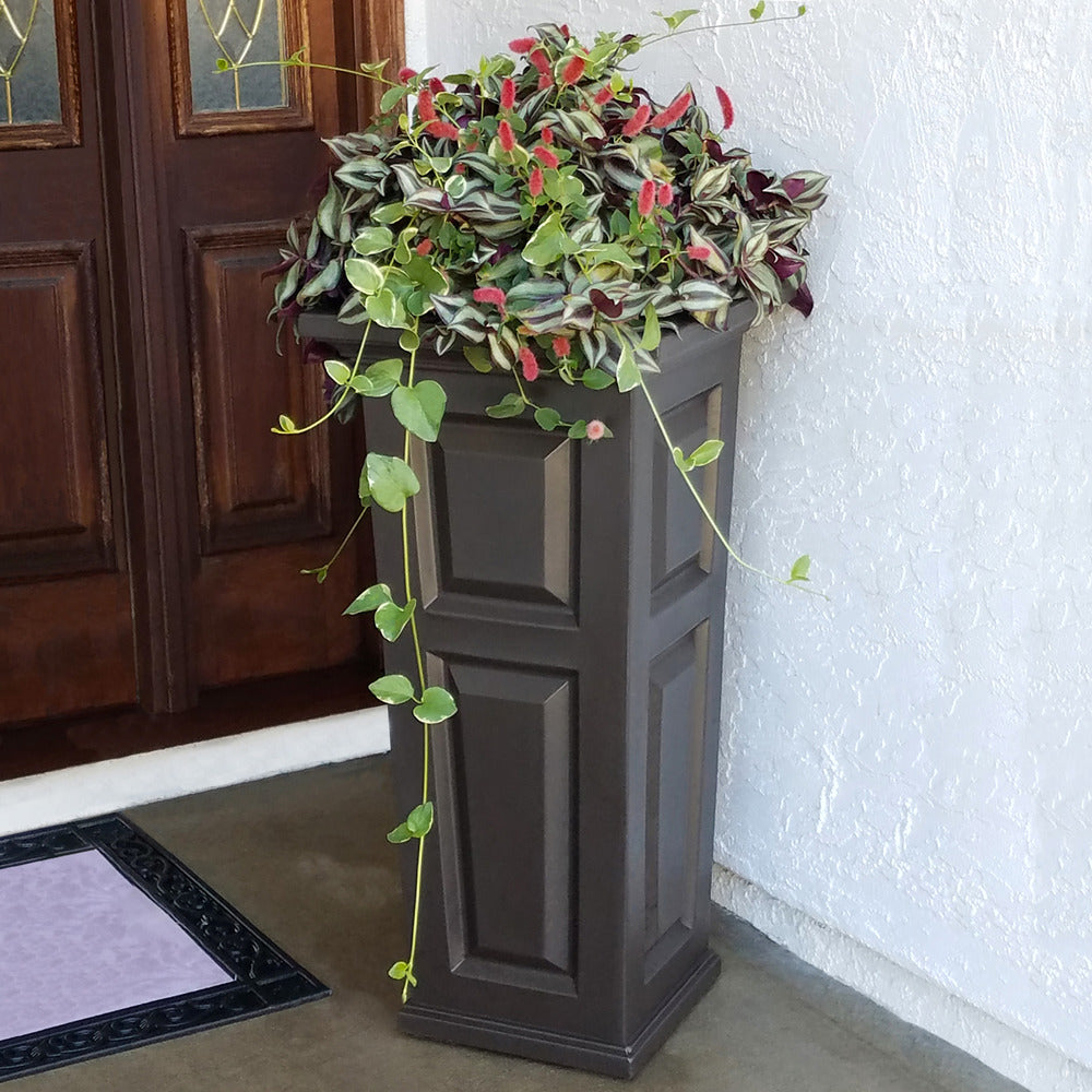 mayne nantucket self watering tall patio planter Mayne Nantucket Tall Planter