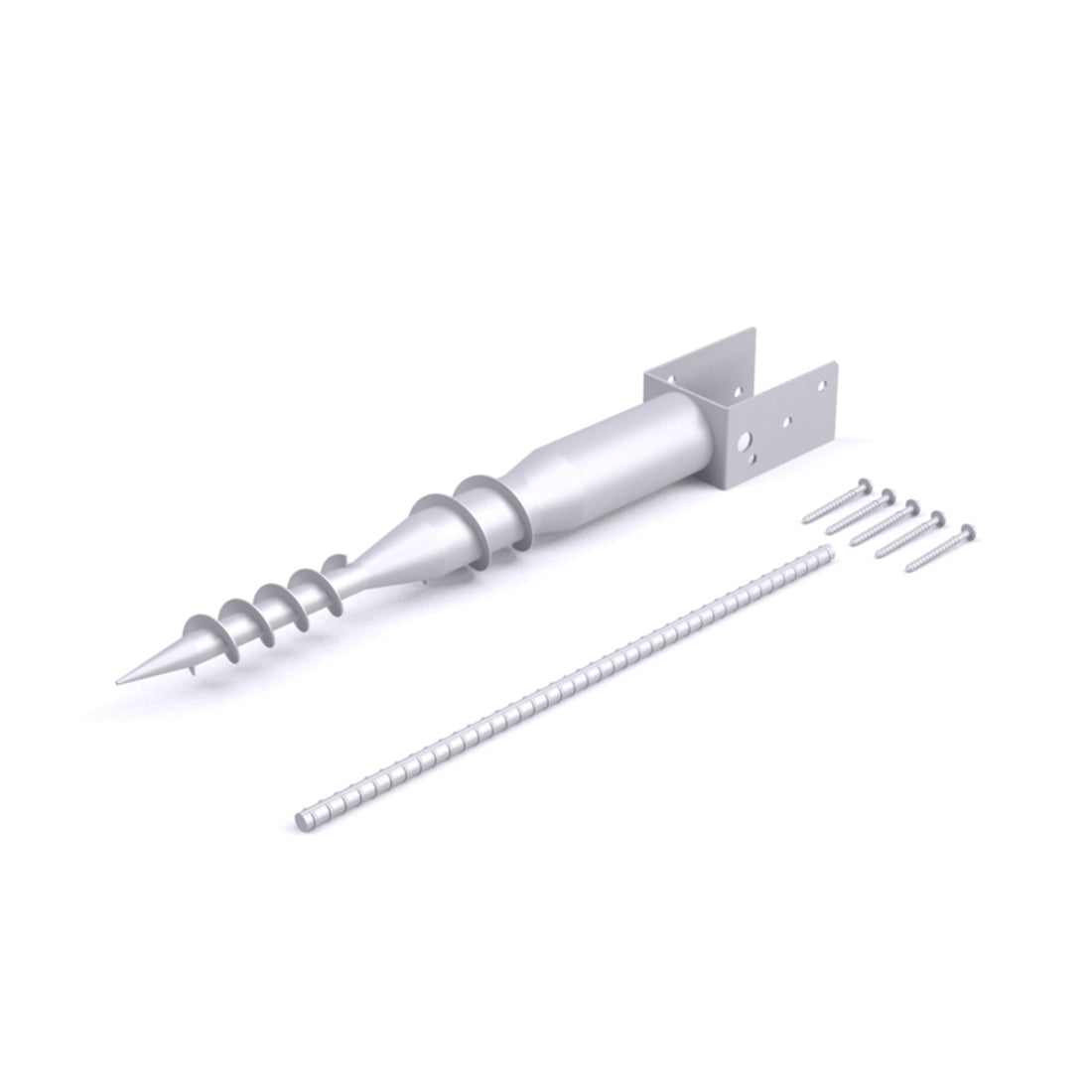 Mayne Mayne No Dig Ground Anchor - Includes Lag Bolts & Rebar