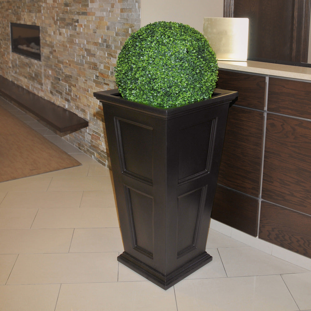 40 liter plant pots Mayne Fairfield 40 in. Tall Planter Black