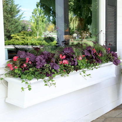 Mayne Yorkshire 7ft Self-Watering Window Box with Steel Wall Mount Brackets